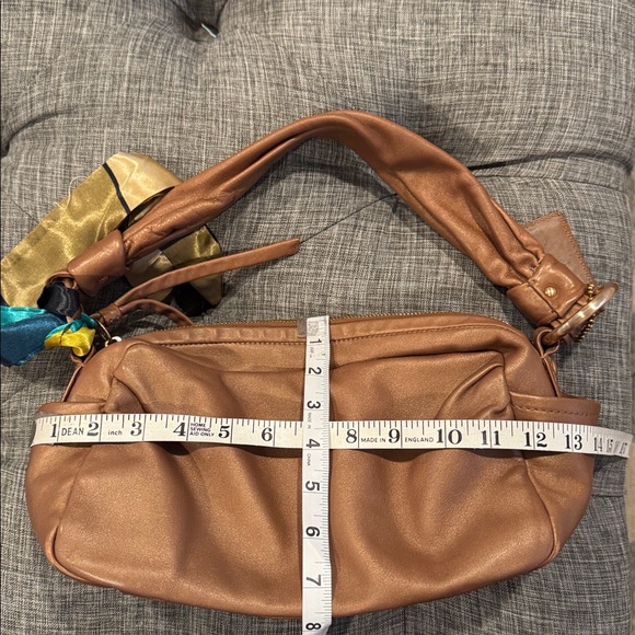 Coach Bag Parker Pleated Brown Metallic Soft Leather Shoulder Bag - Picture 16 of 16